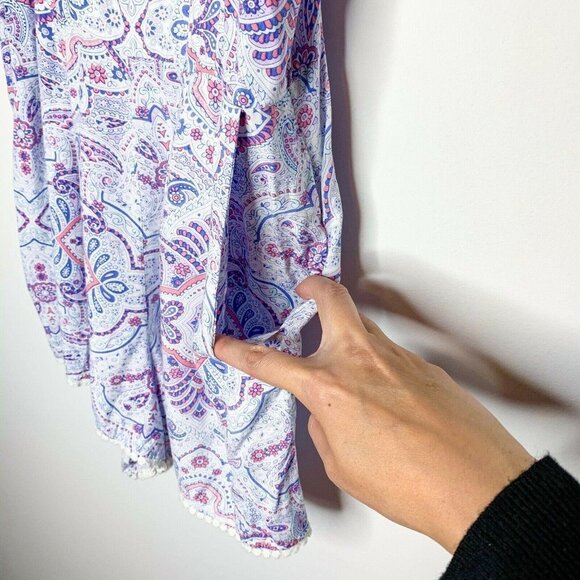 COTTON ON Romper Women Small Blue Pink Pockets Sid - Picture 4 of 6